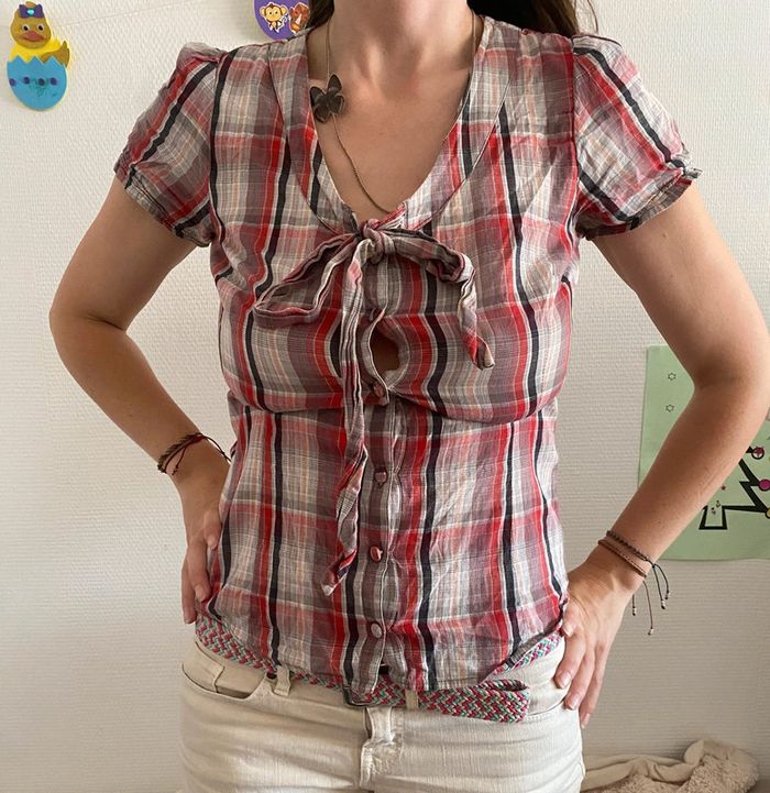 Chemise à carreaux H&M 🔸 t.38  🔄