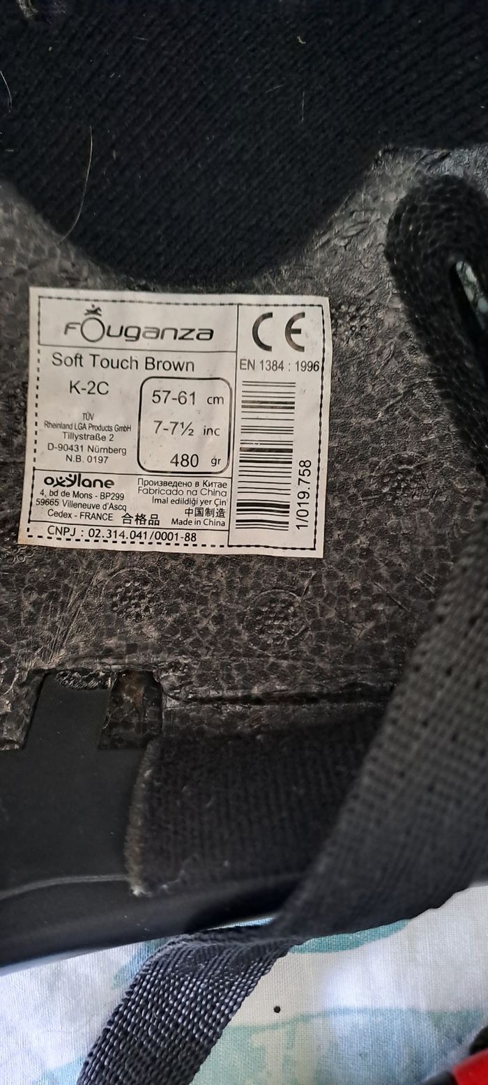 Bombe d'équitation fouganza réglable - photo numéro 3