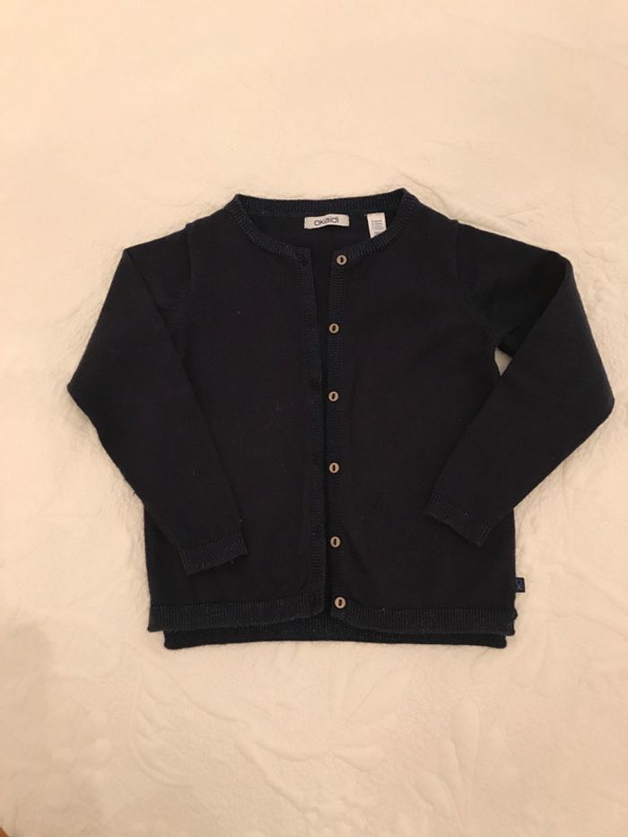 Gilet marine pour fillette de 5 Ans