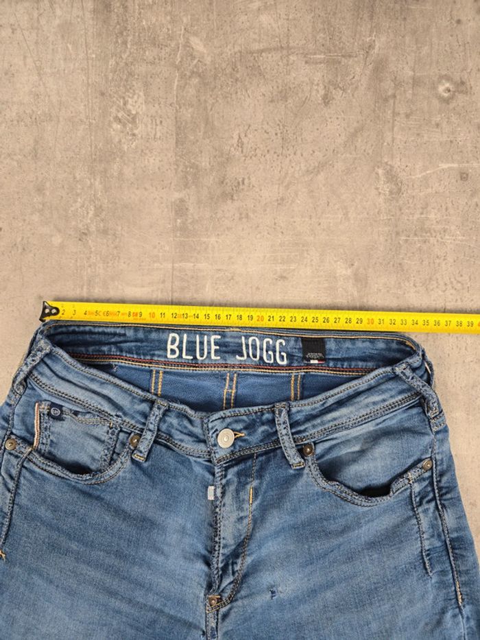 Jean blue jogg homme Le Temps des Cerises slim stretch taille 28 bleu effet délavé style casual - photo numéro 14