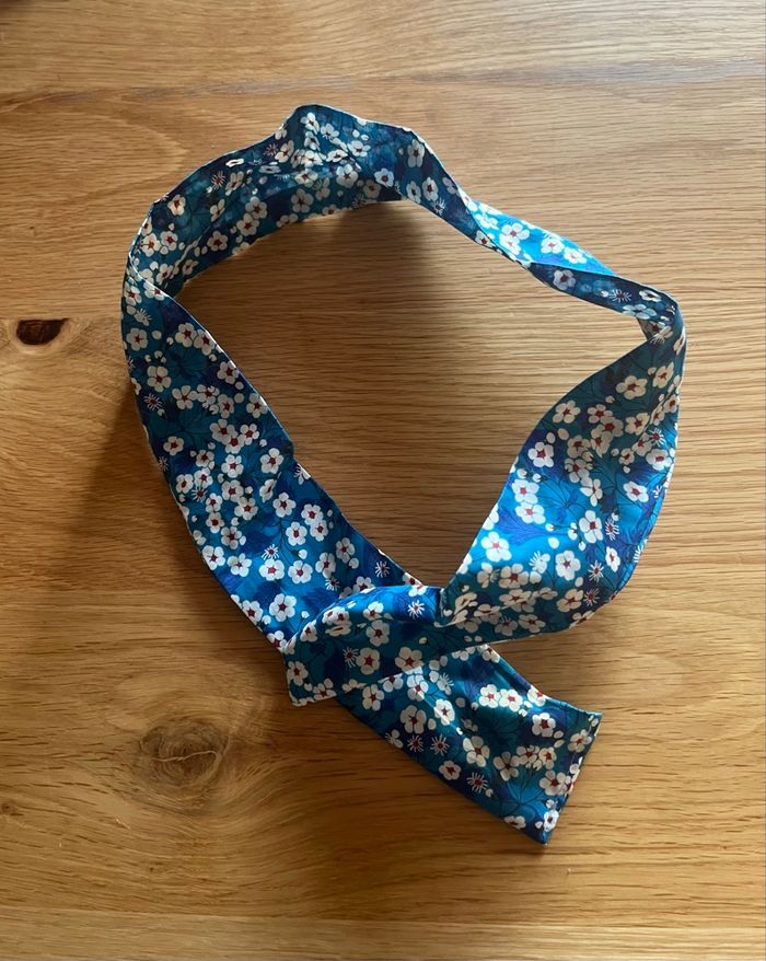 Head band en liberty accessoires pour cheveux vintage - photo numéro 2