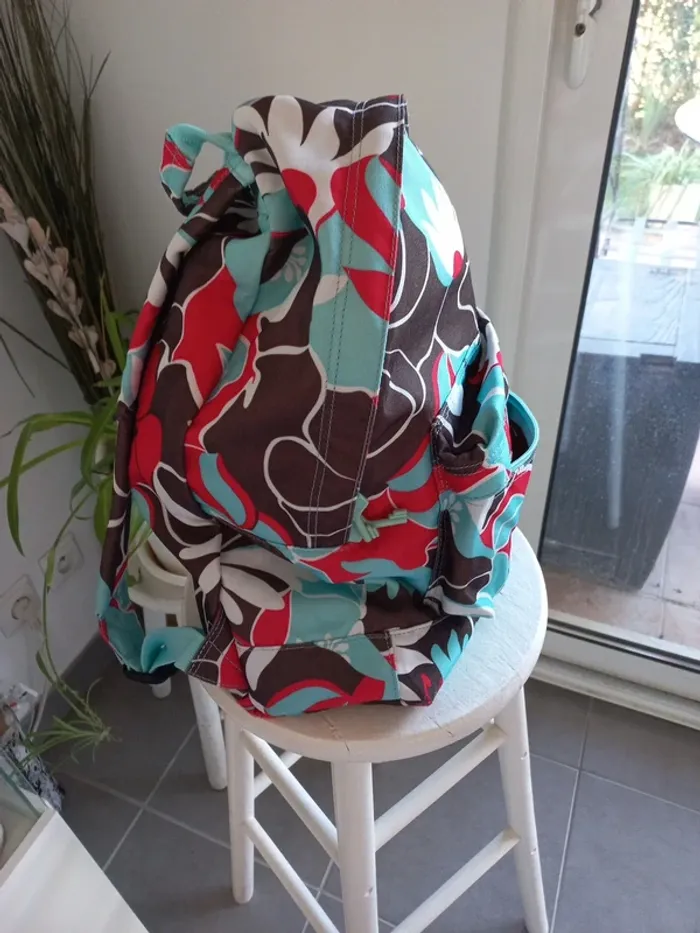 Sac à dos fleuri - photo numéro 2