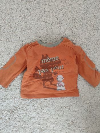 T shirt manches longues garçon 6 mois