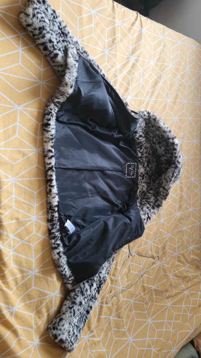Manteau léopard fourrure douce - photo numéro 4