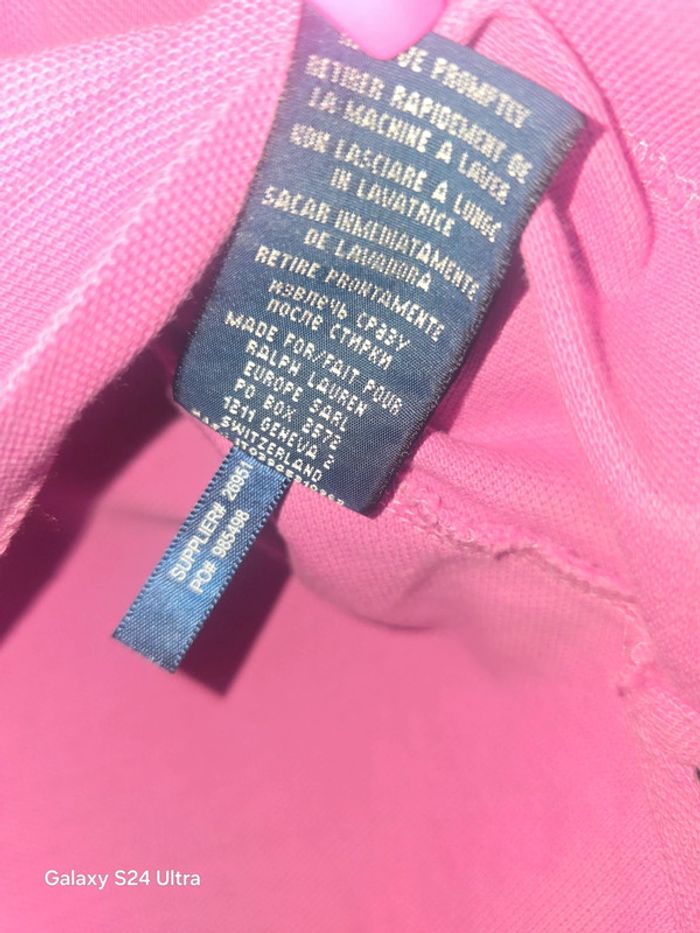 Polo Ralph Lauren rose - Taille S - photo numéro 6