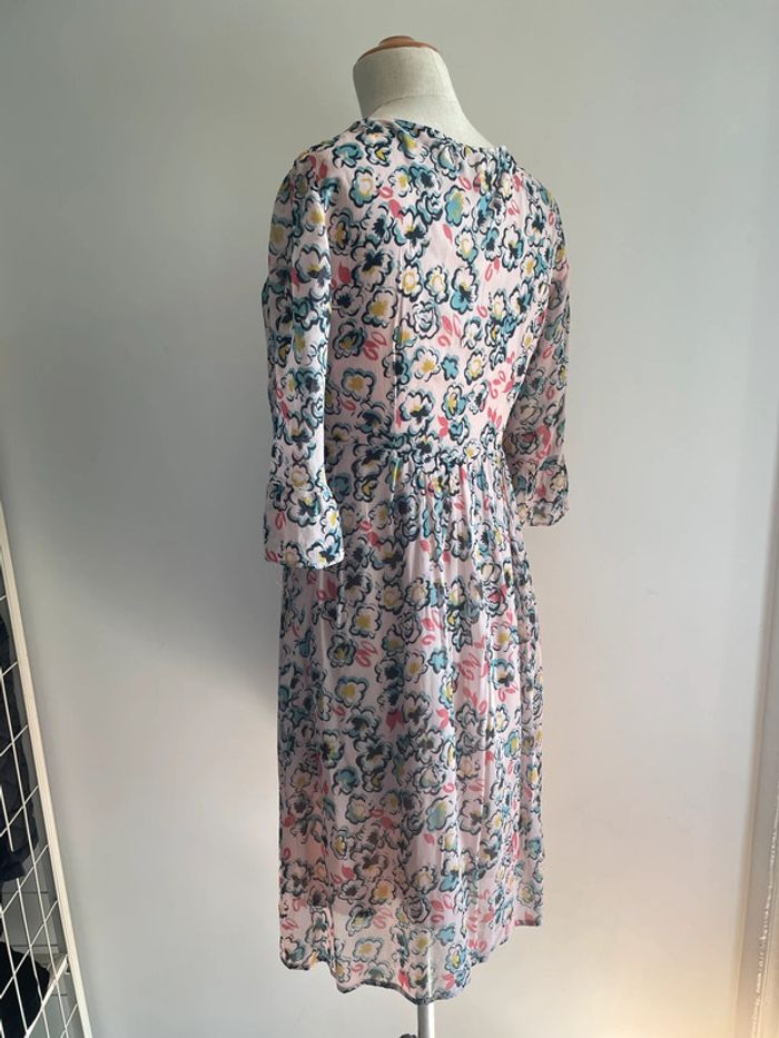 Robe rose Caroll à imprimé floral - photo numéro 5
