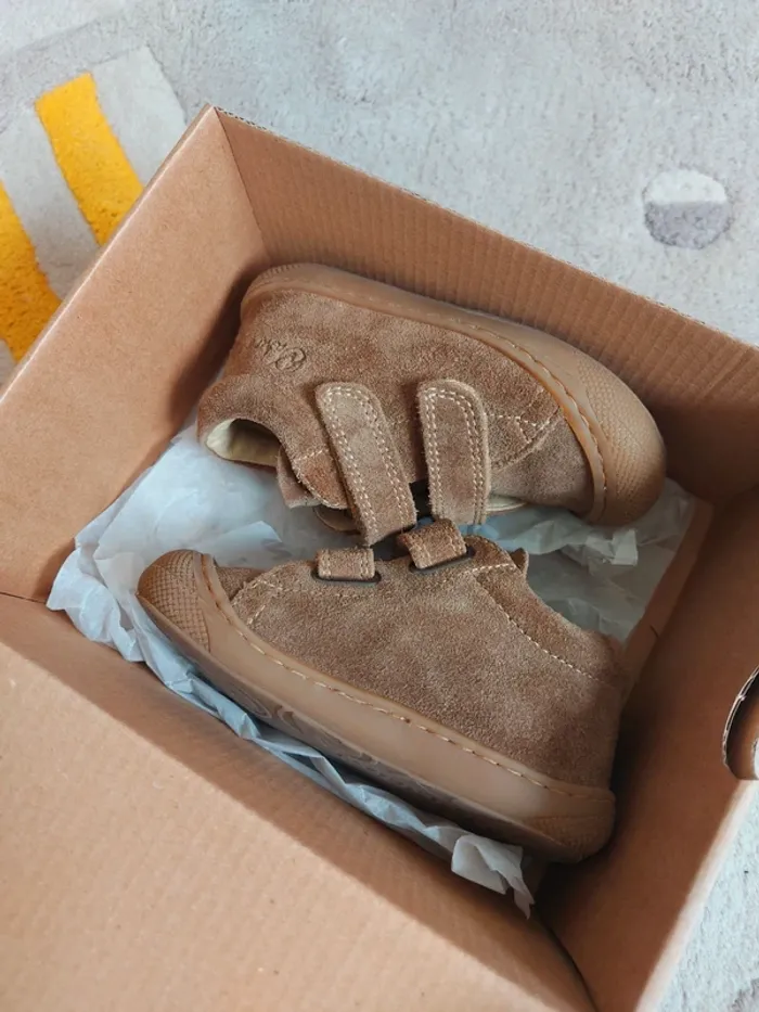 Chaussures Naturino Cocoon VL scratchs daim taupe 22 - photo numéro 10