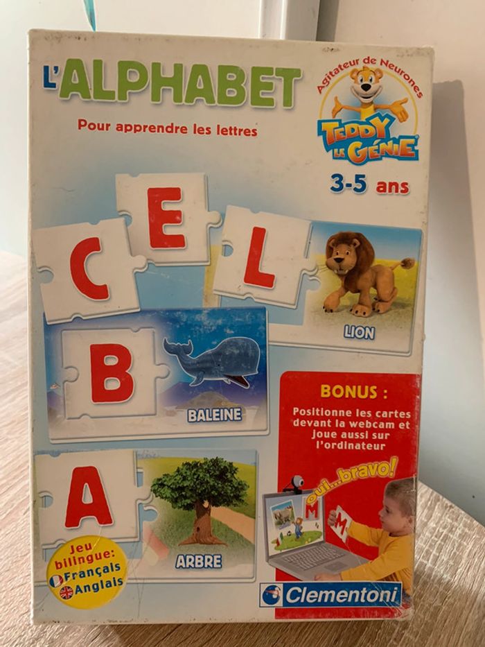 Jeu L’ Alphabet bilingue français / anglais