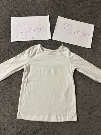 T-shirt manches longues 12-18 mois