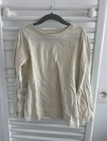 Teeshirt manche longue écru - H&M - 8 ans