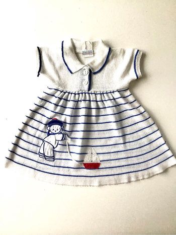 Robe marin manches courtes 6 mois