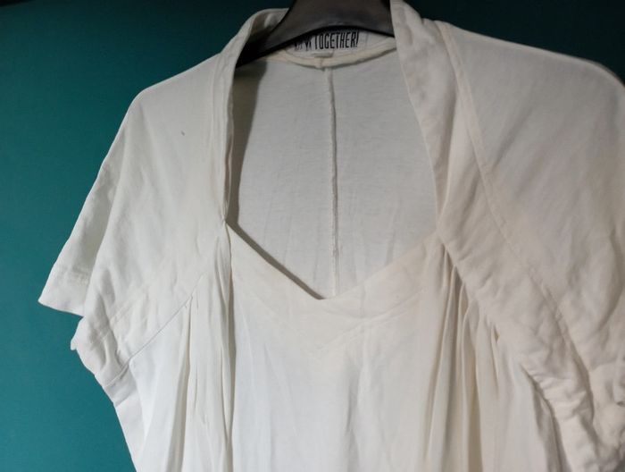 Robe drapée blanc - photo numéro 4