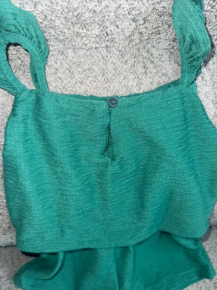 Combi short vert bretelles volantées Tape à l’œil - photo numéro 3