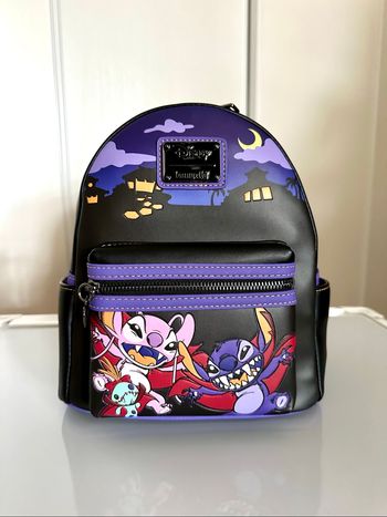 Loungefly backpack Stitch et Angel vampire Halloween Disney
