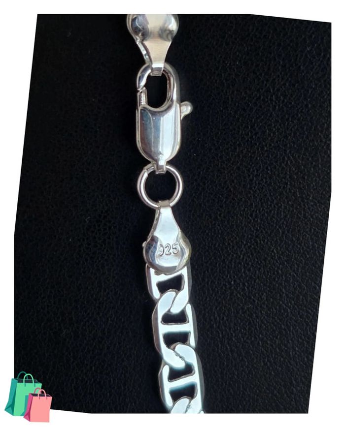 Collier maille marine 5mm 50cm - photo numéro 2