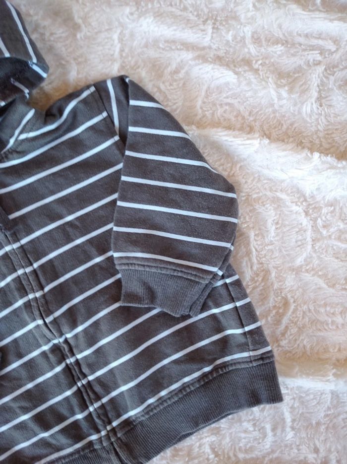 Gilet veste avec capuche Garçon 9 mois Petit Kimbaloo - photo numéro 4