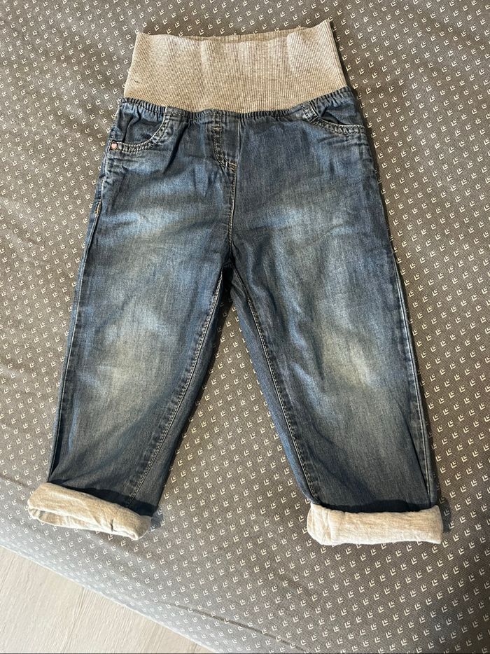 Pantalon fille imitation jean C&A – 36 mois / 92 cm - photo numéro 2