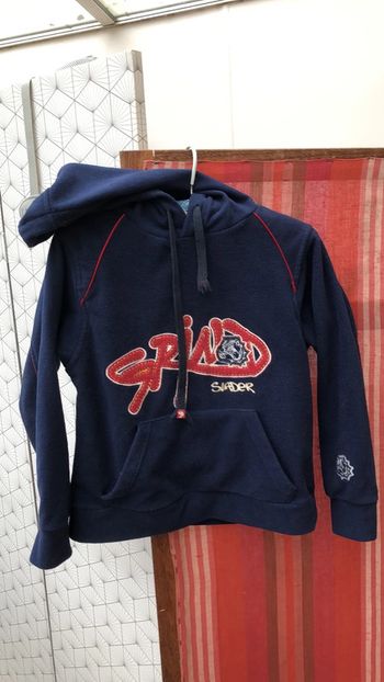 Sweat polaire à capuche 10 ans garçon