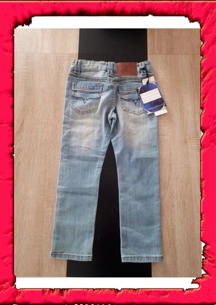 Jeans effet usée taille ajustable 6 ans - photo numéro 2