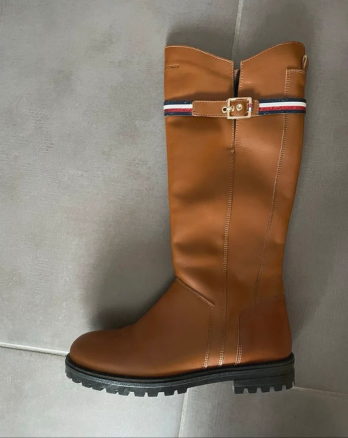 Bottes marrons Tommy Hilfiger - photo numéro 3