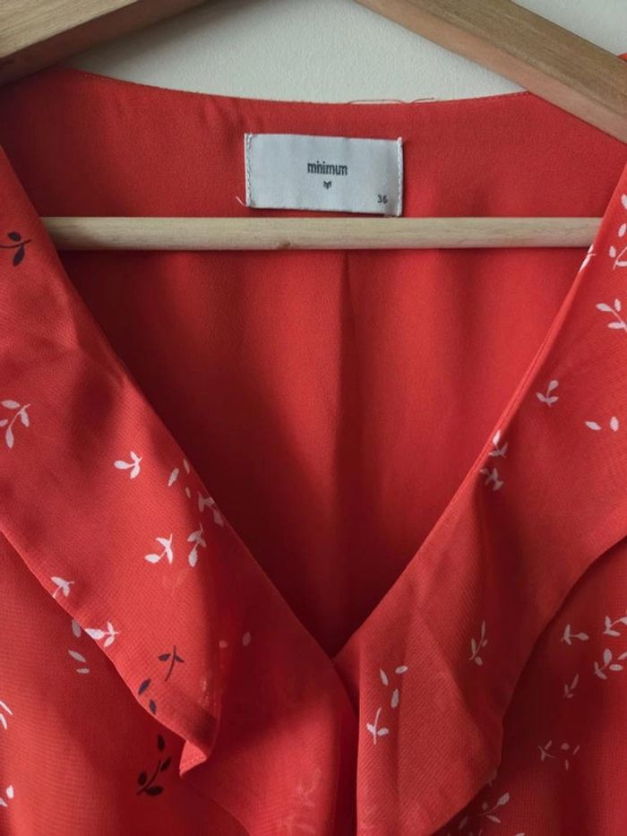 robe midi Minimum rouge taille S - photo numéro 3