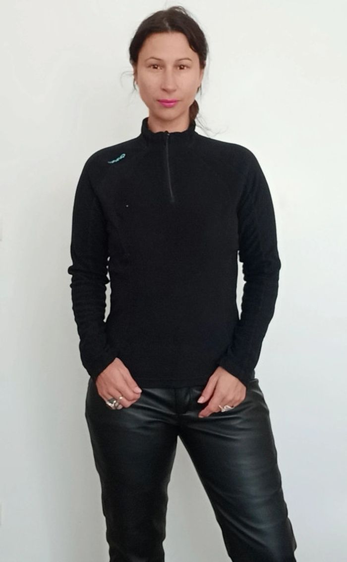 Pull polaire noir Quechua - photo numéro 2