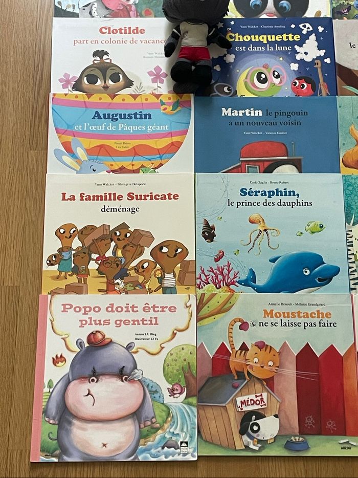 Lot 18 livres mes p’tits albums Auzou + peluche Simon - photo numéro 5