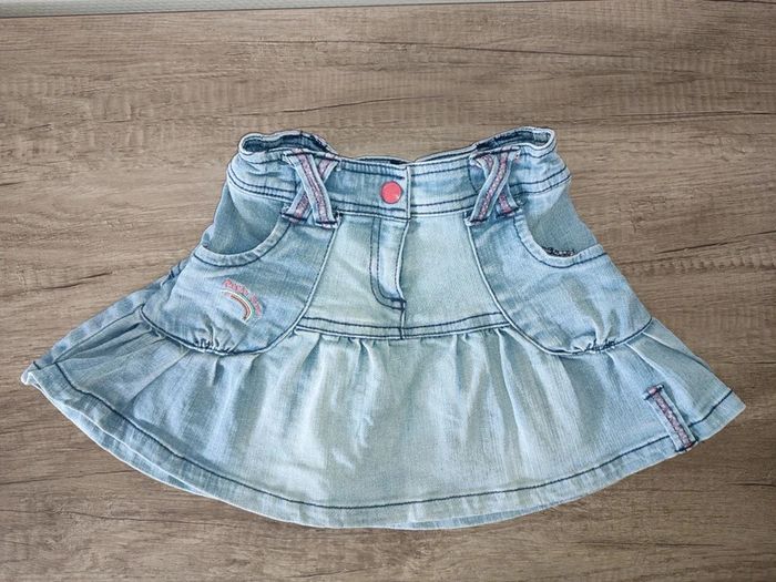 Jupe en jean shiny 4 ans bleue clair