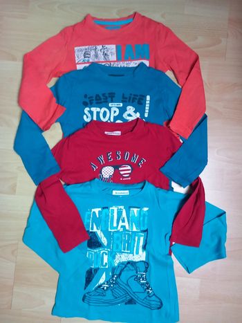 Lot de 4 tee-shirts manches longues 6 ans