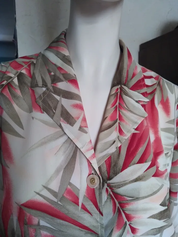 Robe dress printemps été tropical feuilles feuillage - photo numéro 2
