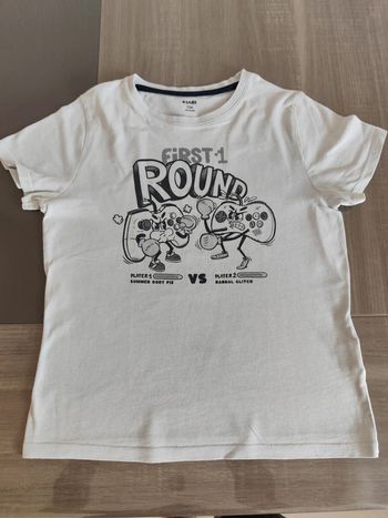 T-shirt Kiabi blanc 10ans