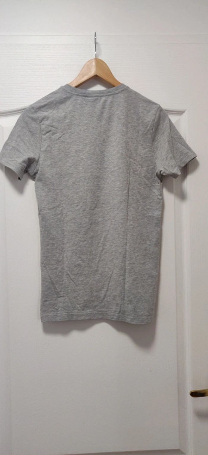 Tshirt mc gris Coolcat col v 12 ans - photo numéro 2