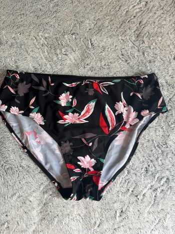 Culotte de maillot de bain taille 44 taille haute blanche porte