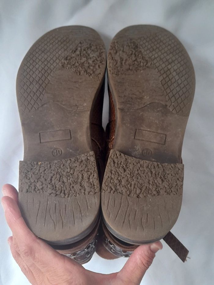 Boots 👢 marron taille 40 - photo numéro 6
