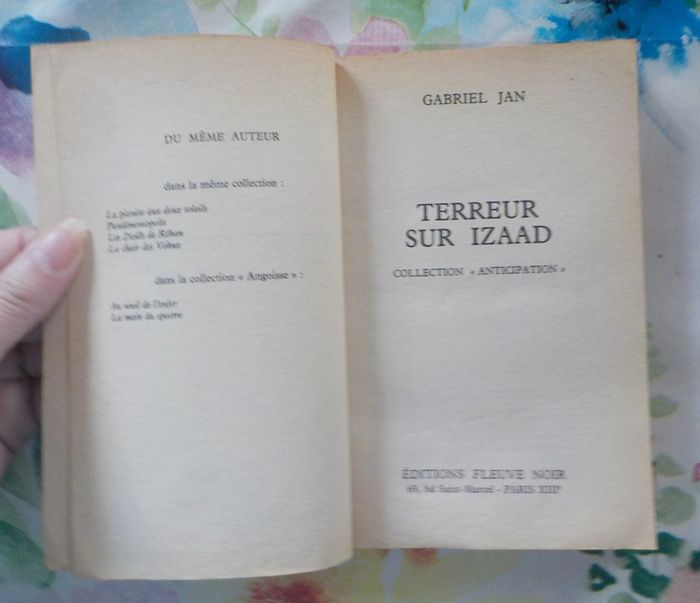 Terreur sur Izaad de Gabriel Jan Ed. Fleuve Noir - photo numéro 6