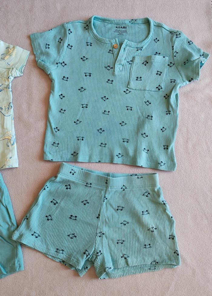 Ensemble tee-shirt short pyjama motif dino crabe 24 mois - photo numéro 3
