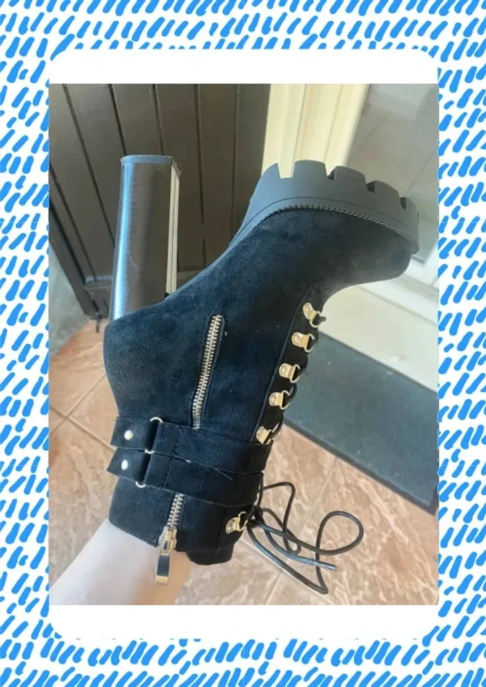 Bottines à talon haut 39 Raid Wide Fit Asos - photo numéro 5