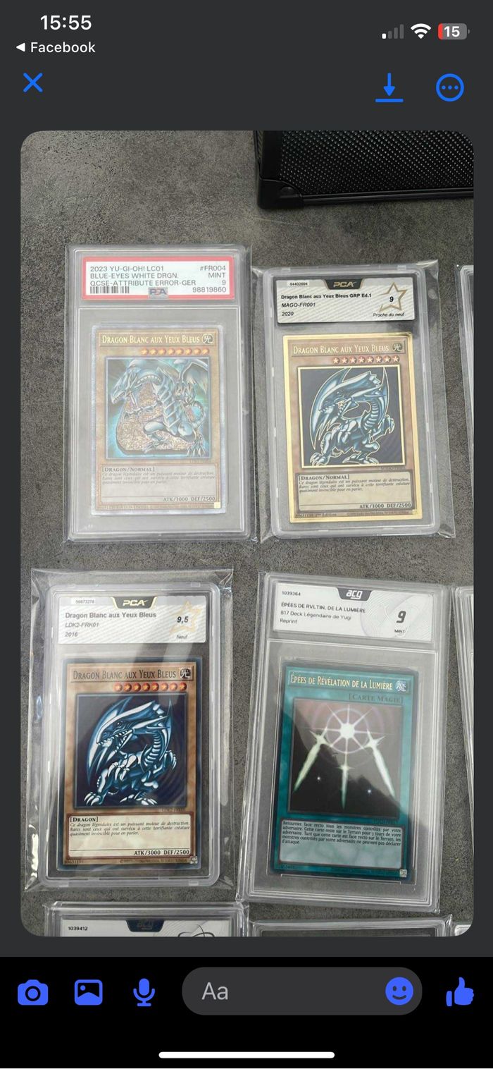 Carte Yugioh gradée magicienne des ténèbres Yu-Gi-Oh gradé pca 9 psa ccc plus de cartes sur demande - photo numéro 4