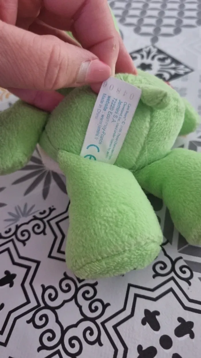 Peluche bisounours vert - photo numéro 13