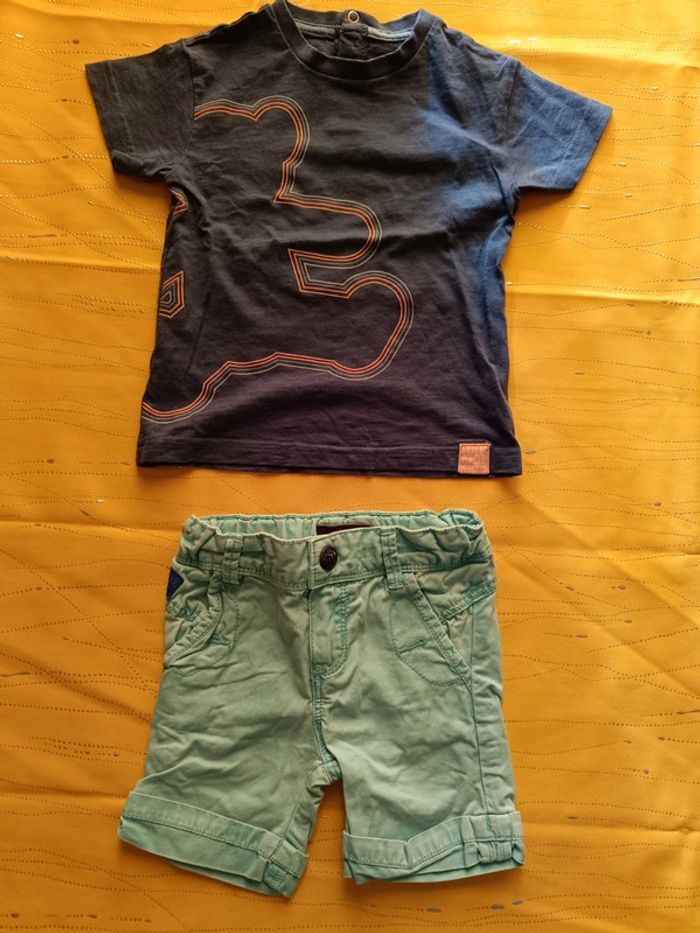 Short et tee shirt manches courtes 2 ans 86 cm