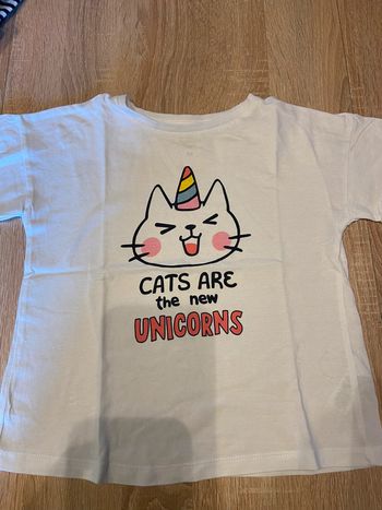 T shirt blanc 5/6 ans