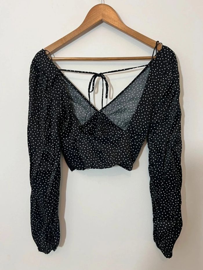 Top Zara pois - photo numéro 2