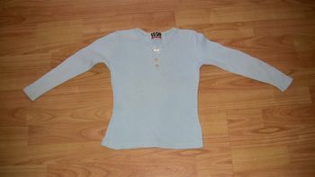 Top manches longues bleu ciel Mess fashion