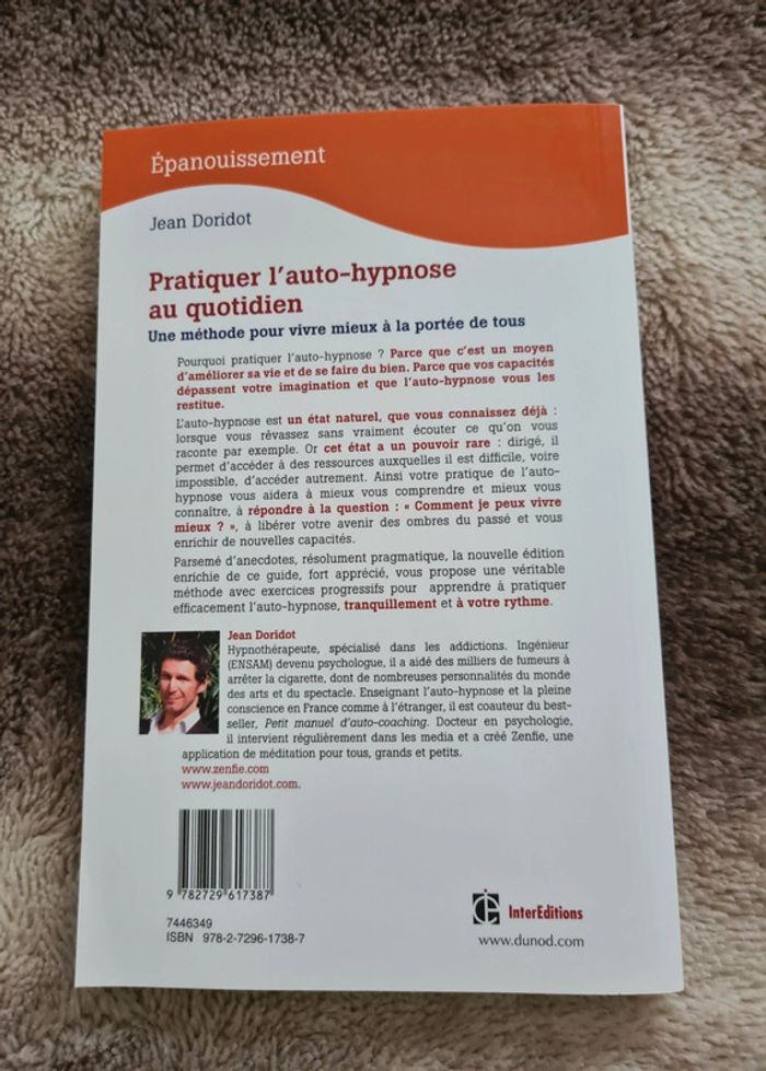 Livre Pratiquer l'auto-hypnose au quotidien, Jean Doridot - photo numéro 2