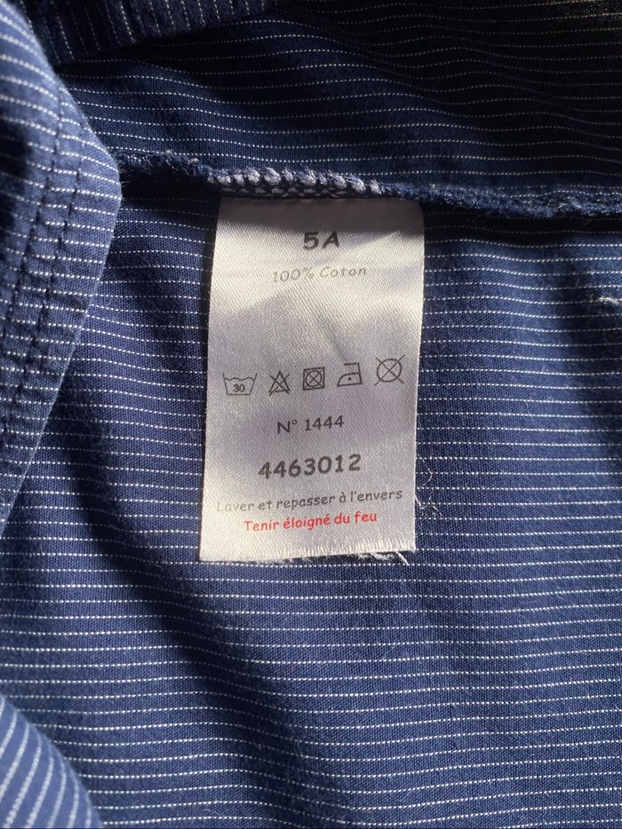 Chemise marine finement rayée 5 ans Même pas peur - photo numéro 3