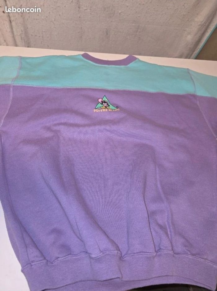 Pull Vintage Poivre Blanc – Taille 12/14 ans - photo numéro 2