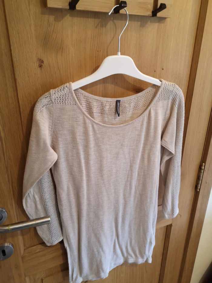 T-shirt naf naf en beige xs - photo numéro 2