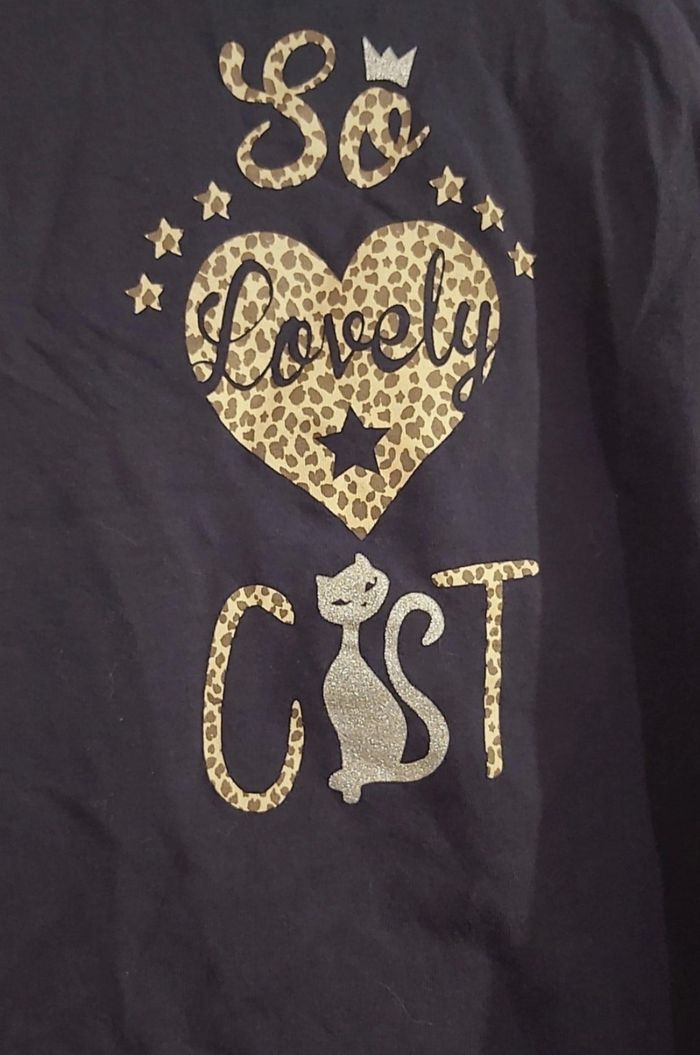 Tee-shirt manches longues bleu imprimé chat marque Lisa Rose
taille 12 ans - photo numéro 2