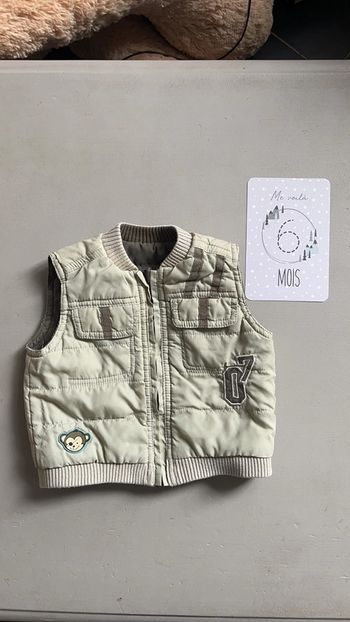 Gilet zippé réversible