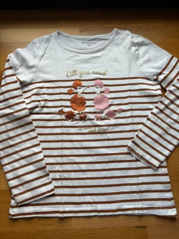 T-shirt ML in extenso 8 ans fille